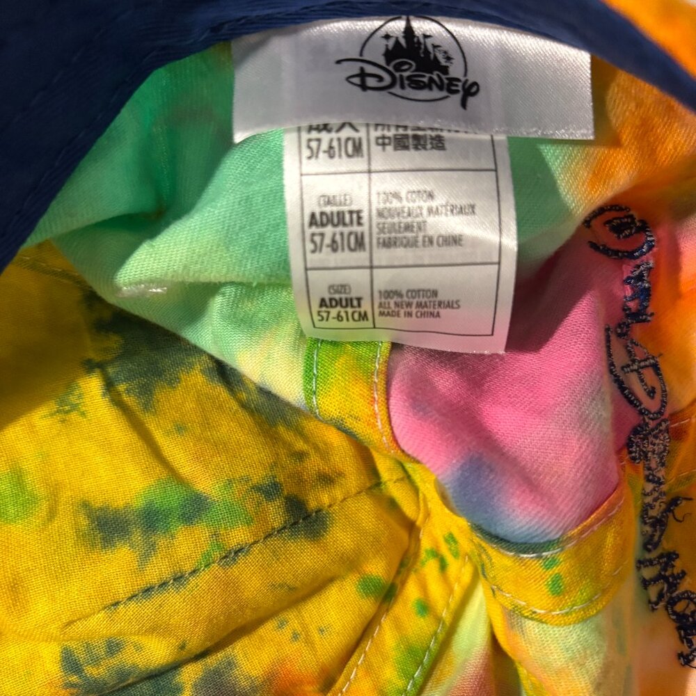 Disney Parks Tie Dye Embroidered Mickey Mouse Hat Adjustable Baseball Cap - Picture 3 of 3
